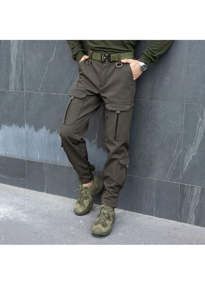 Армійські чоловічі штани Карго 9 кишень хакі No Brand (356509158)