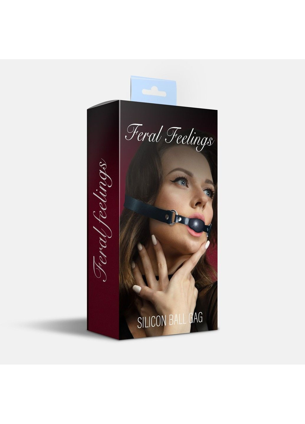 Кляп силіконовий Silicon Ball Gag Black/Black, чорний ремінець, чорна кулька Feral Feelings (345708666)