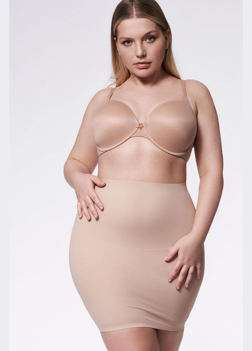 Нижня безшовна спідниця з корекцією Julimex 220 Basic beige (301864964)