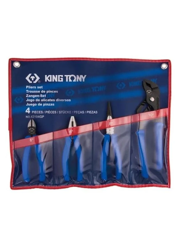 Набір інструментів шарнірно-губцевих 4 шт. (42104GP) KING TONY (399657342)