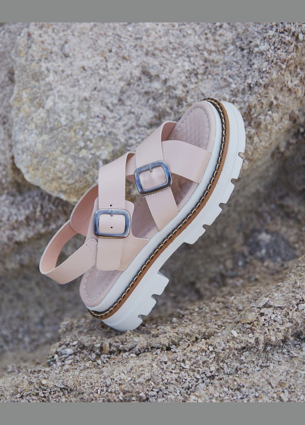 Сандалі, колір бежевий Estro (324030566)