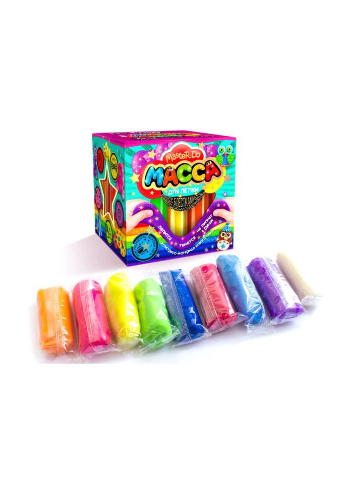 Тесто для лепки "Master Do" 9 цветов MMD-01-01…07 с блестками 7596DT Вид 5 Danko Toys (365639707)