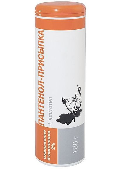 Присыпка косметическая "Чистотел" 100g (1438743-27011301) Panthenol (368891881)