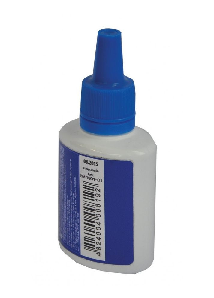 Краска штемпельная 30мл, син. BM.1901-01 (1/12/288/1) Buromax (322500155)