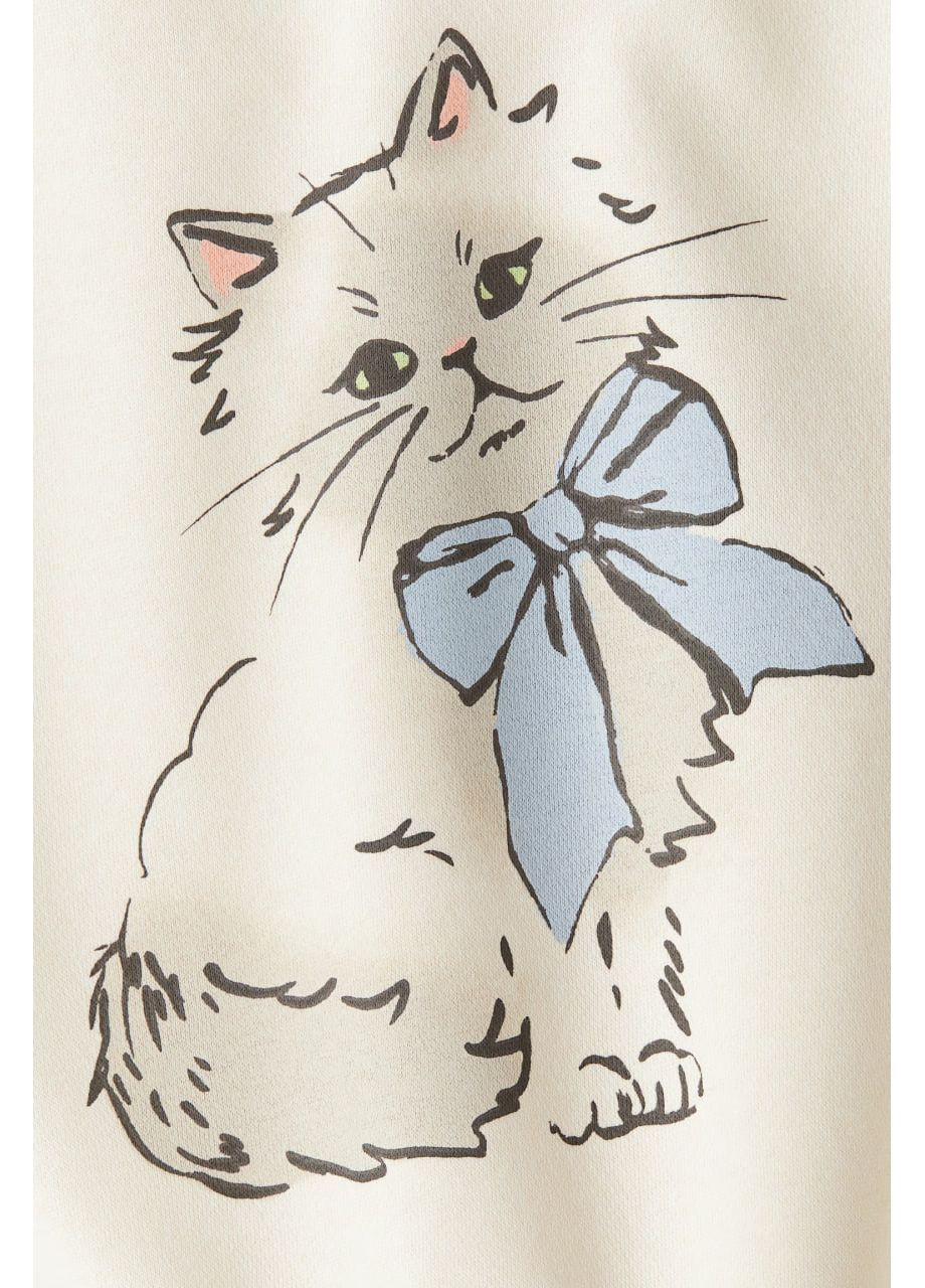 H&M тепла кофта з трикотажу на флісі ❄️ молочний святковий, спортивний, повсякденний, кежуал трикотаж, фліс