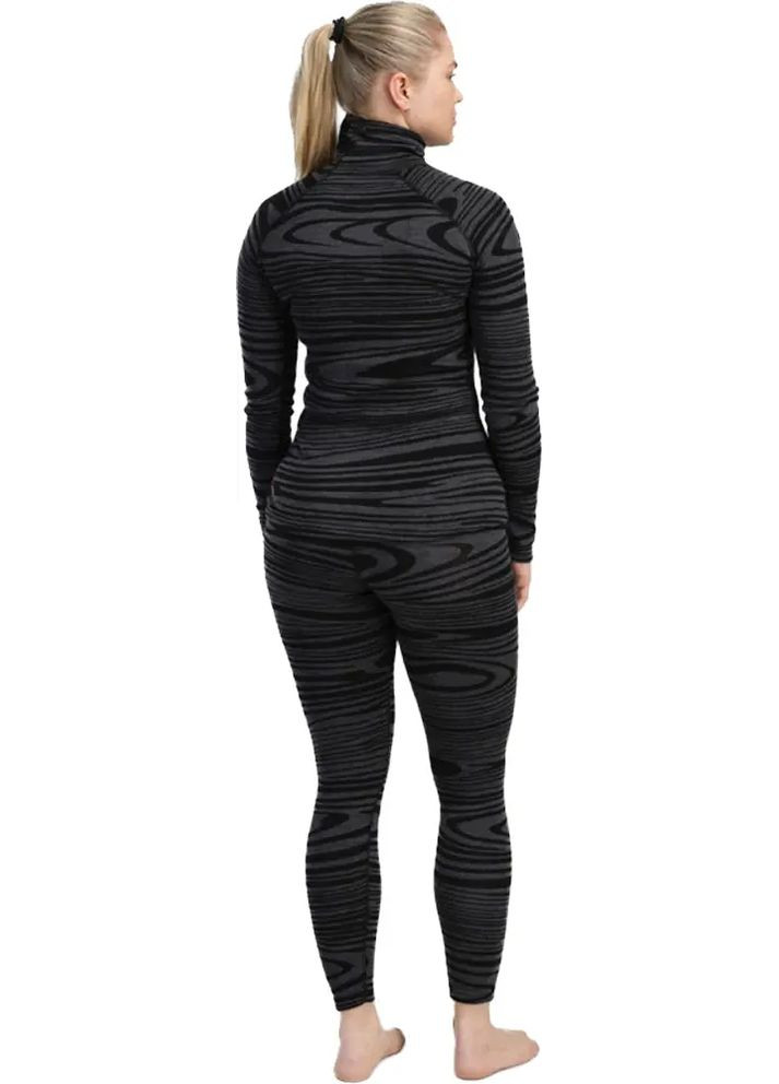 Термокофта Warm Wool 200 Roll Neck W’s Black Motion Aclima (366545426)