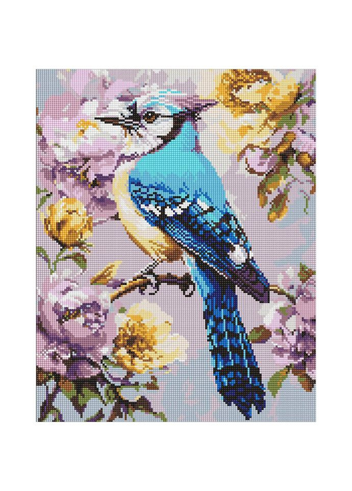Алмазна мозаїка "Сойка в півоніях" AMO8294, IDEYKA (366669494)