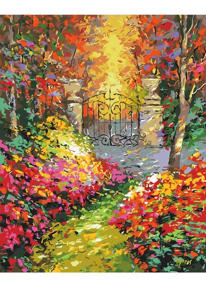 Картина за номерами 40x50см "Осінній сад" BS9972 Brushme (379358507)
