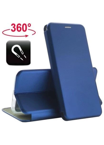 Чехол-книжка кожа для Xiaomi Poco M6 Pro 4G Blue No Brand (391198115)