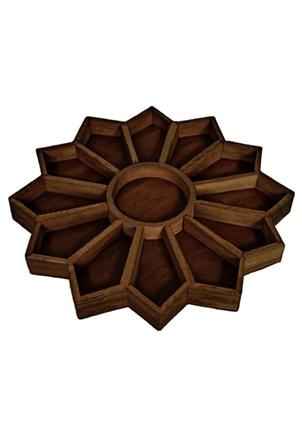 Менажниця з дерева Третіль терракот (МЕН-005532) No Brand (327849982)