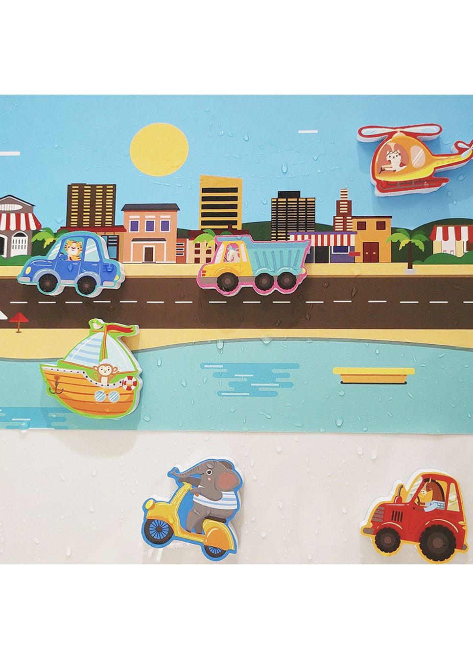 Набір наклейок у ванну Місто UKC (367958644)