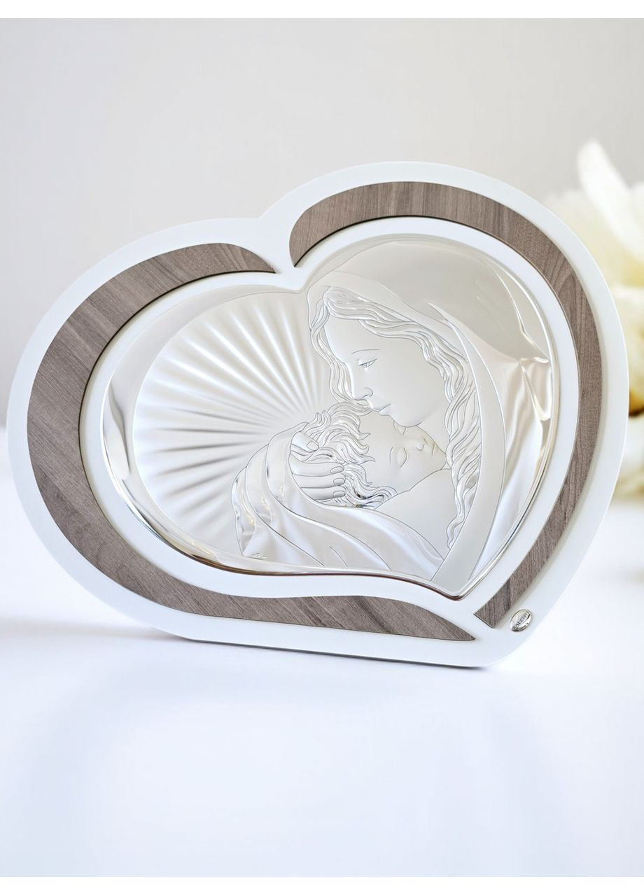 Серебряная икона «Дева Мария с Младенцем» & Co (54см х 47см) L221 7 Valenti (355795657)