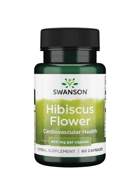 Гібіскус, квітки,, Hibiscus Flower, 400 мг, 60 капсул Swanson (364312213)