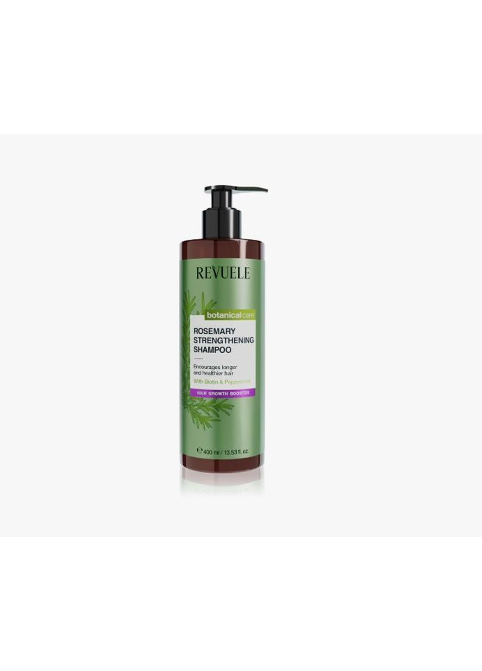Шампунь для зміцнення волосся з розмарином Botanical Care Rosemary 400 мл REVUELE (369798964)