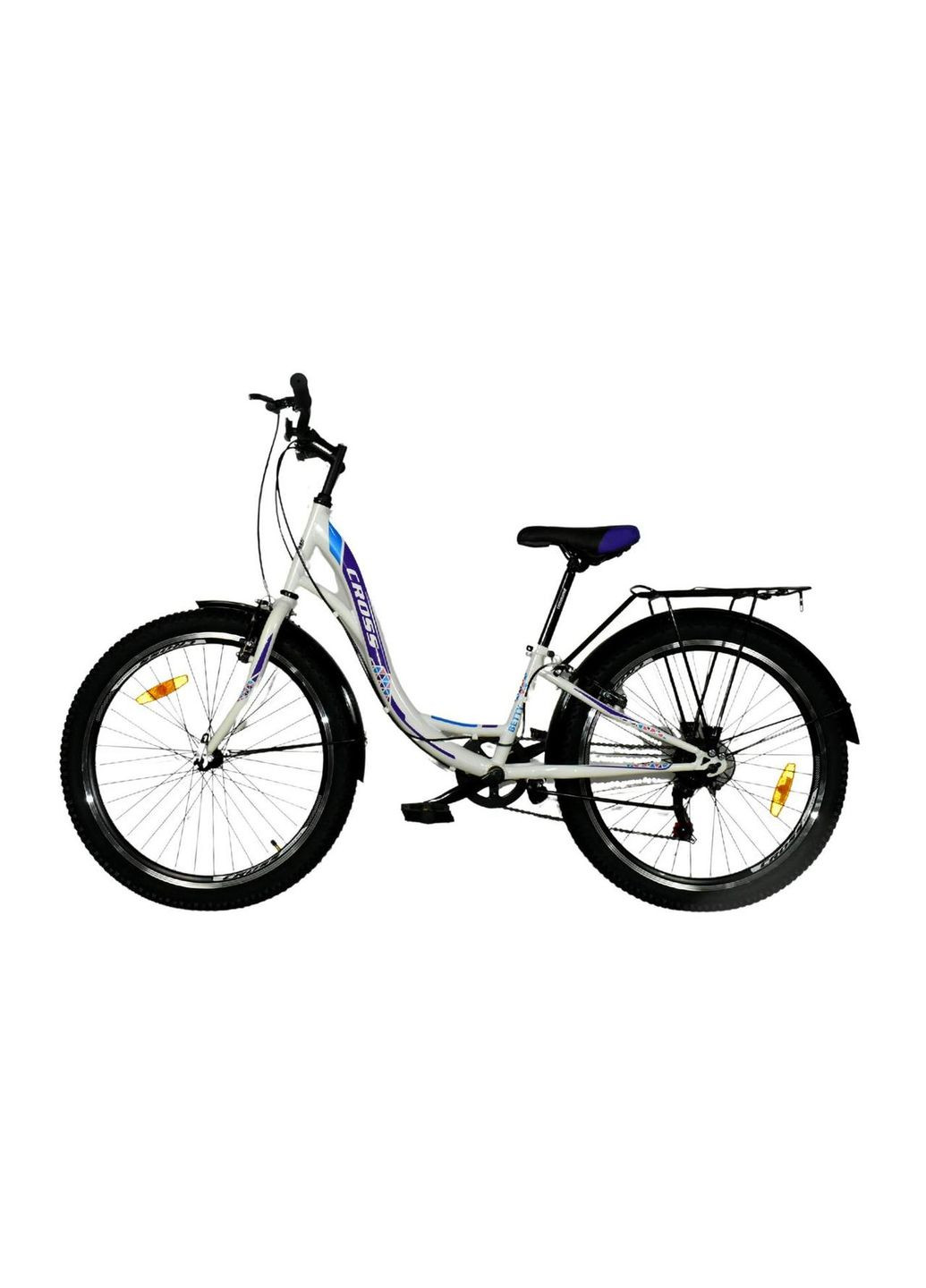 Велосипед Betty 24 "розмір XXS рама 11 2022 Білий-Фіолетовий Cross (369649824)