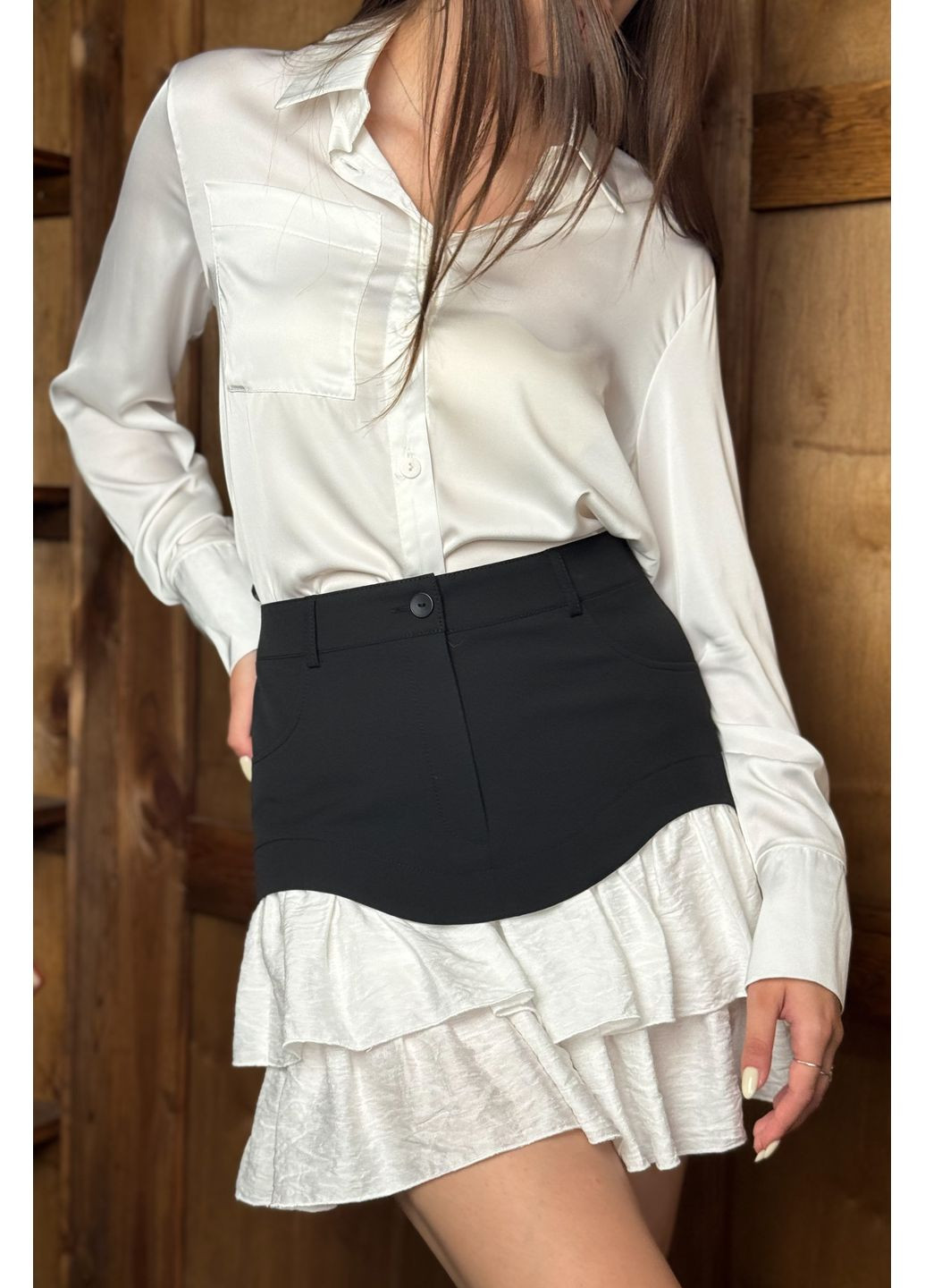 Спідниця фігурний низ рюши CHICLY (358883383)