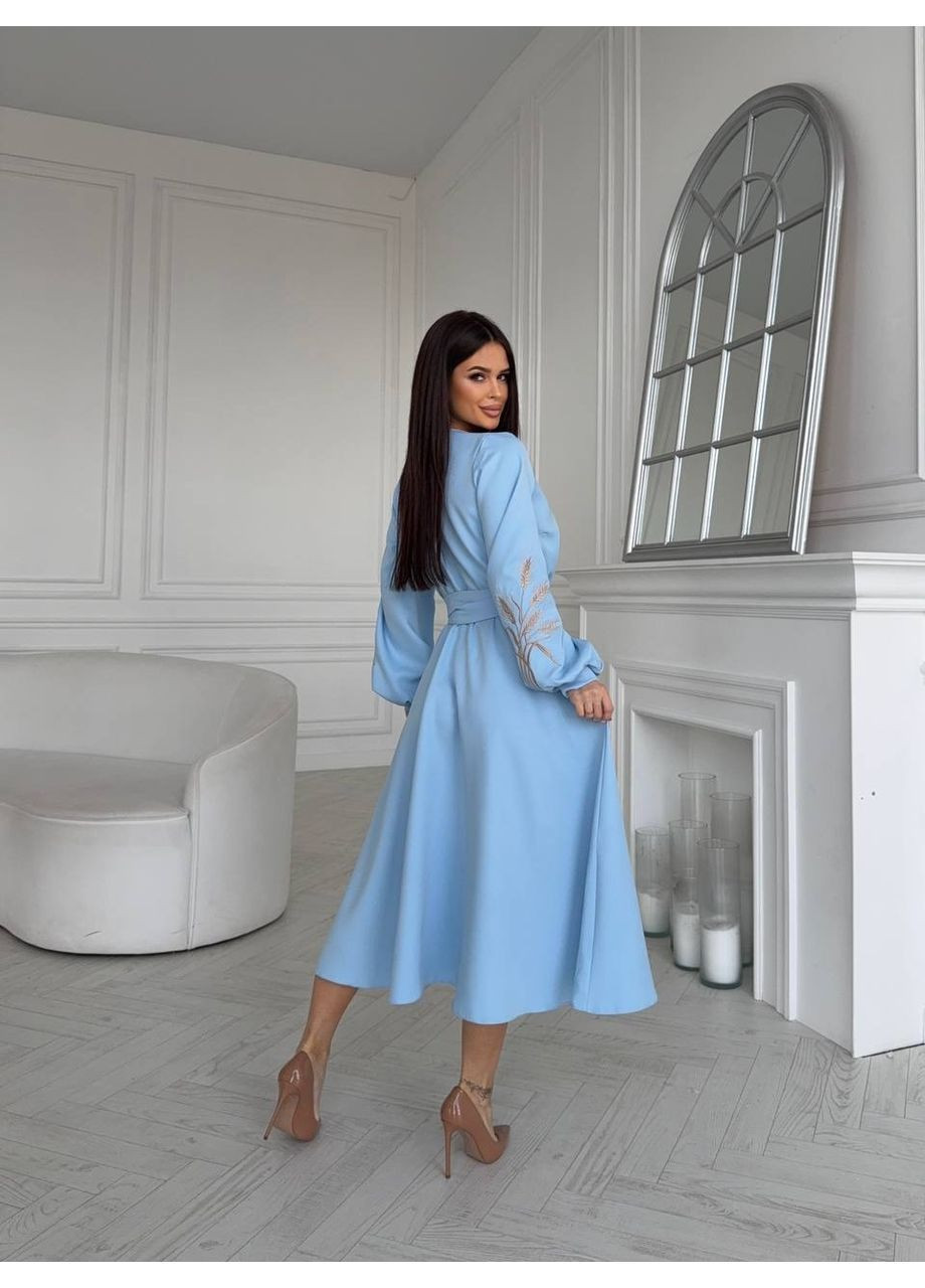 Голубое платье, цвет голубой Fashion