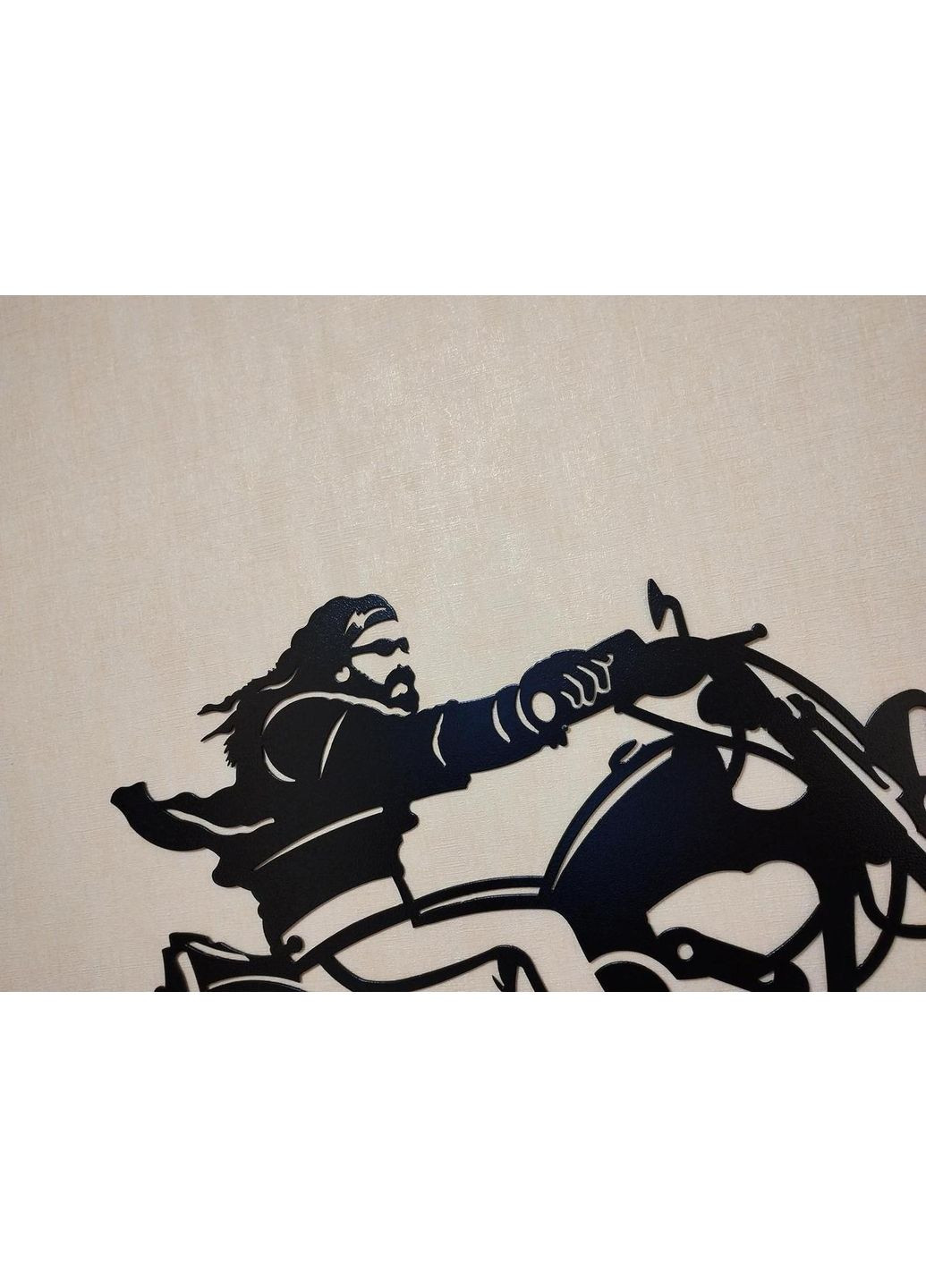 Панно на стене "Байкер" декоративная фигура из металла. No Brand (368896458)