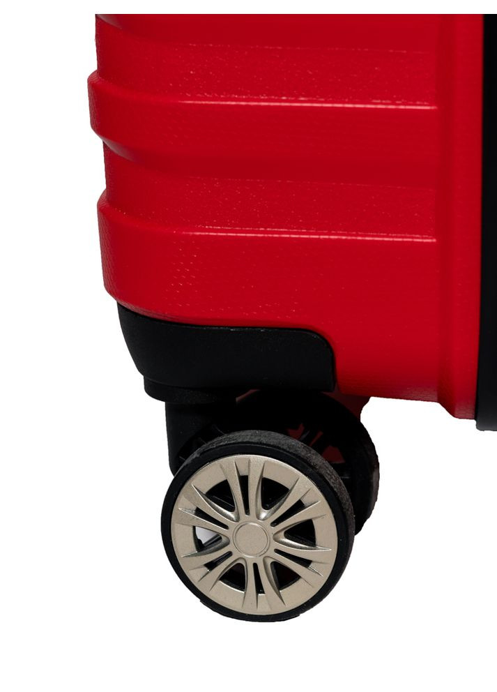 Чемодан маленький S под ручную кладь 43803 полипропилен Красный Snowball (298728847)