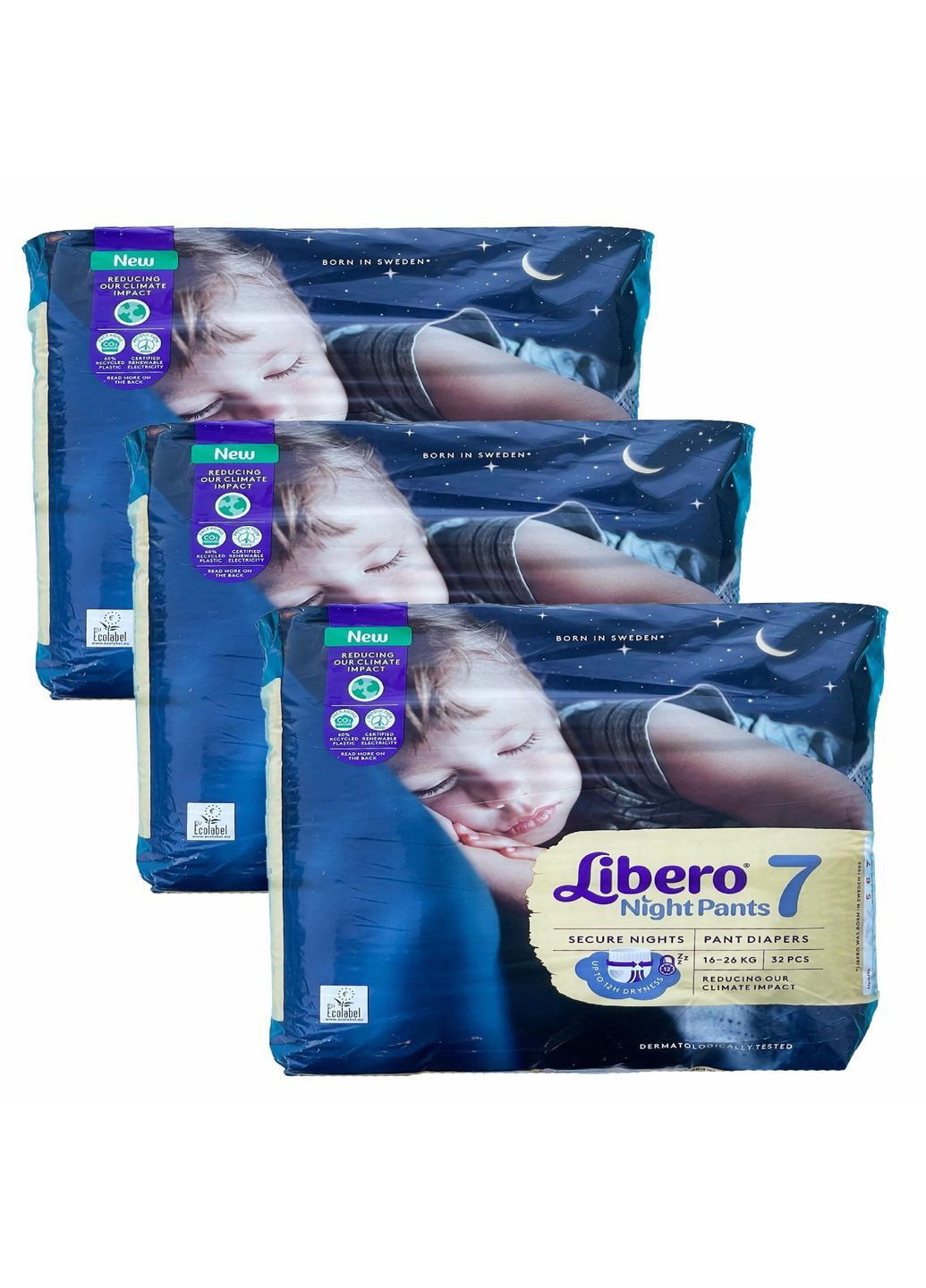 Ночные подгузники-трусики 7 (16-26 кг) 96 шт Libero (369668709)
