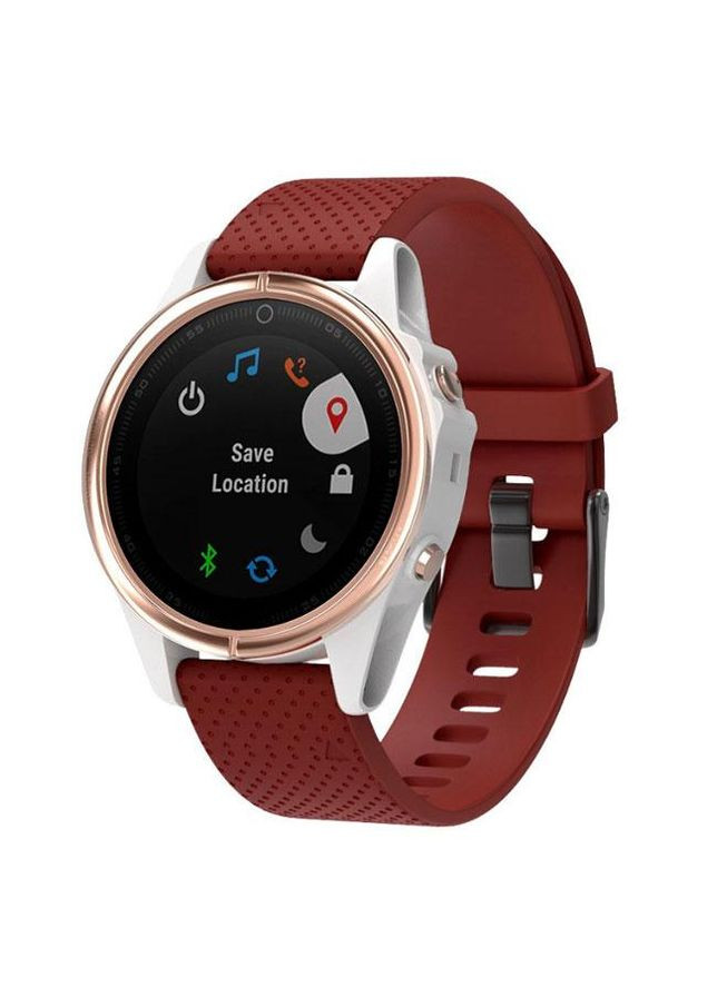 Силиконовый ремешок для часов Garmin Fenix 5S / 5S Plus / 6S - Red Primo (333720062)