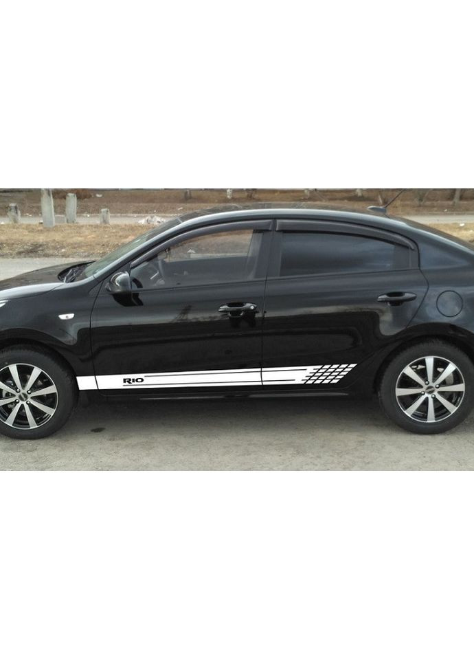 Смуги на авто 3D TUNING STUDIO Кіа Ріо W 1850х120х0.15мм=2штуки No Brand (362499438)