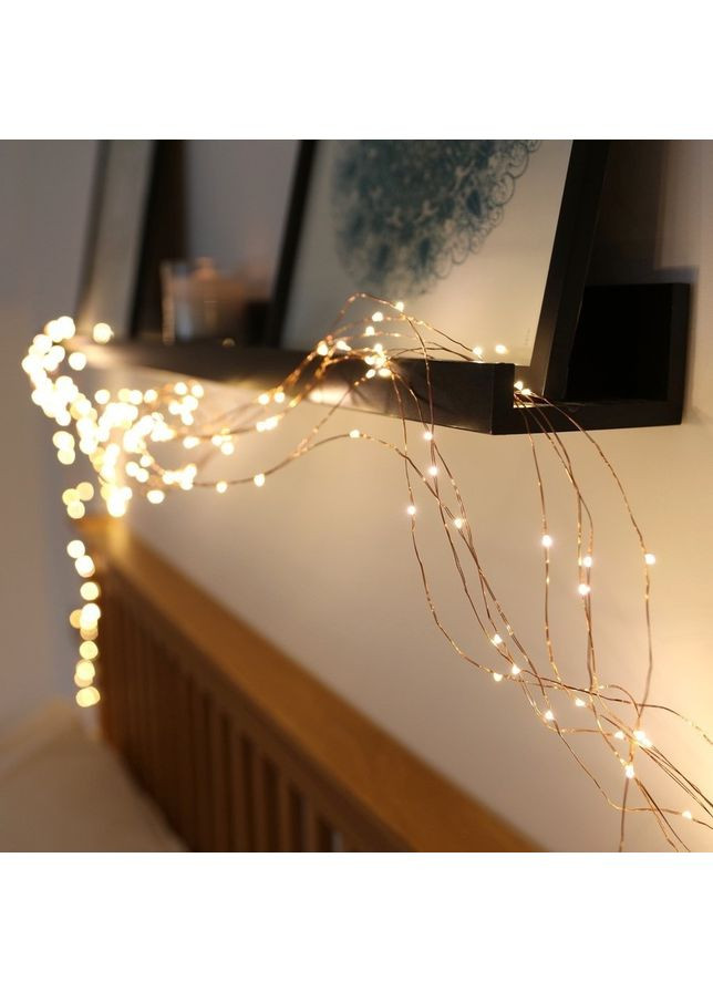 Гирлянда от сети на 200 лампочек Конский хвост 14049 10 шт х 2 м желтая No Brand (361399445)