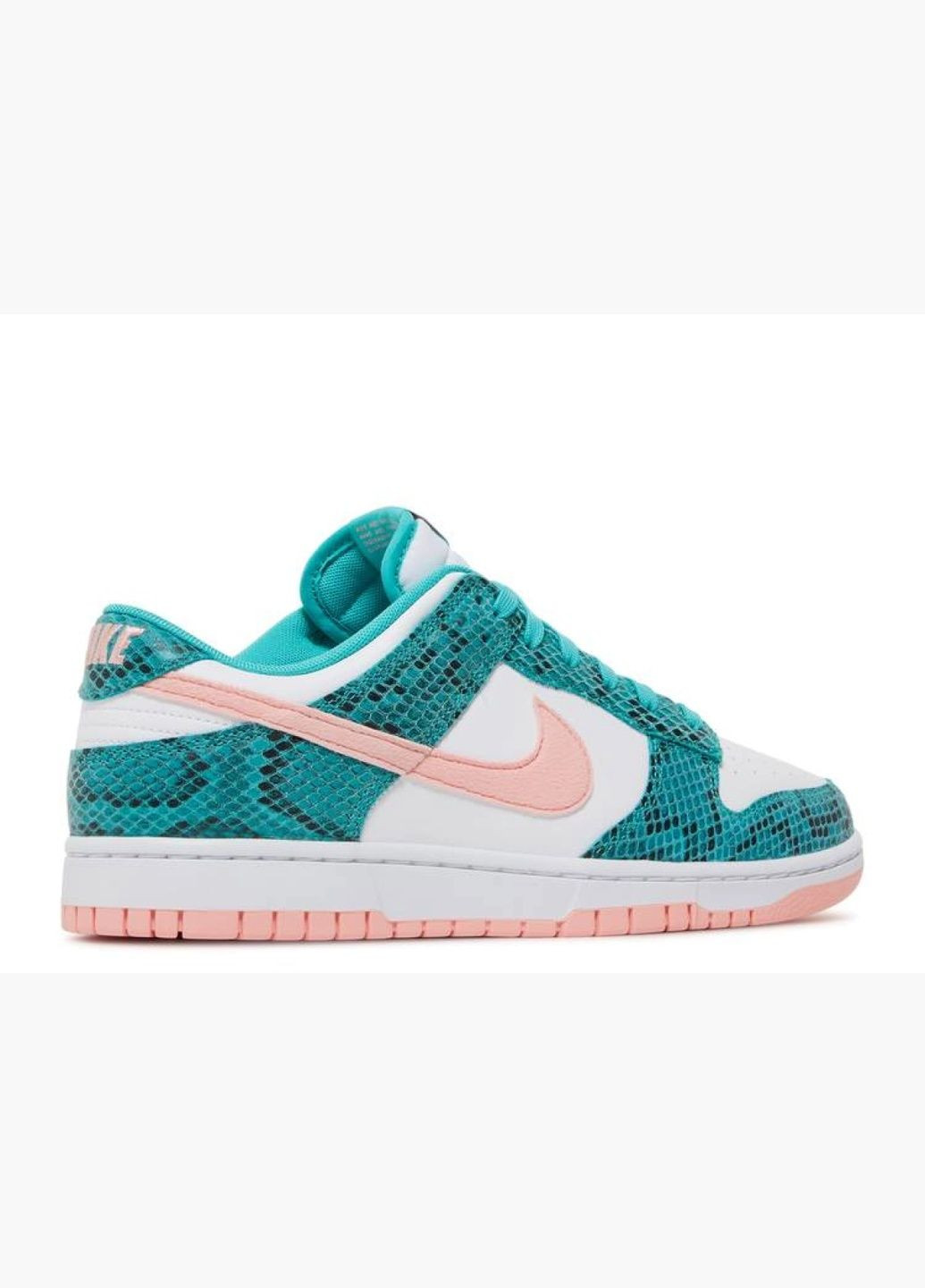 Зеленые кроссовки мужские dunk low snakeskin green dr8577-300 Nike