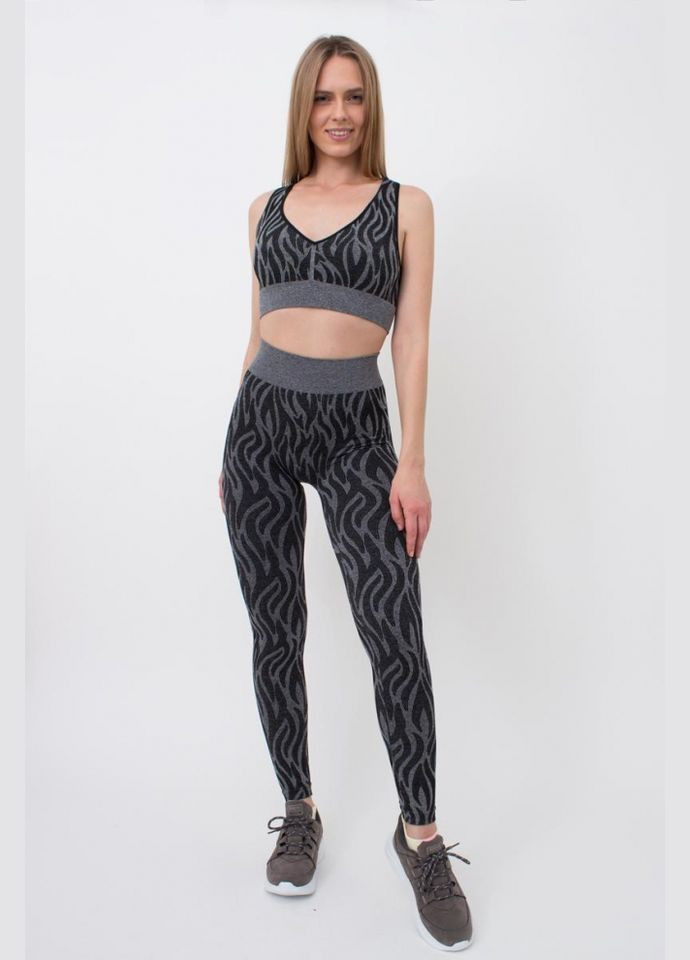 Топ женский бесшовный на широких бретелях с принтом Giulia TOP ANIMAL MELANGE 01 (296470188)