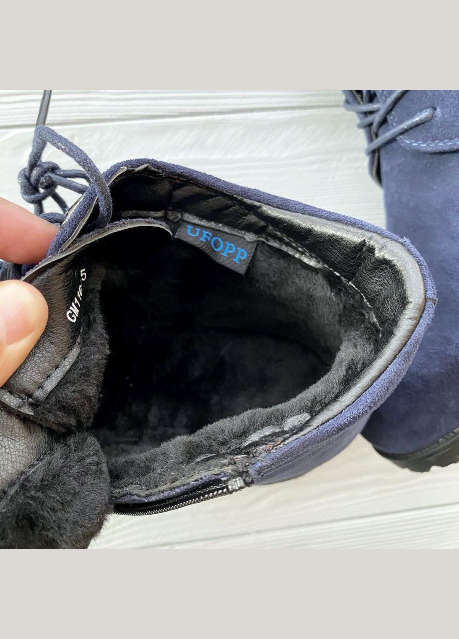 Синій Зимовий зимові черевики ufo fur navy No Brand