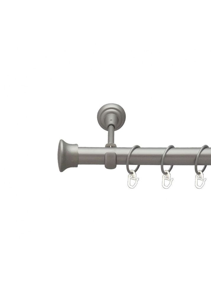 Карниз Дуо металевий однорядний відкритий гладка труба Сатин 25 мм 160 см (6322015) ORVIT (300798329)