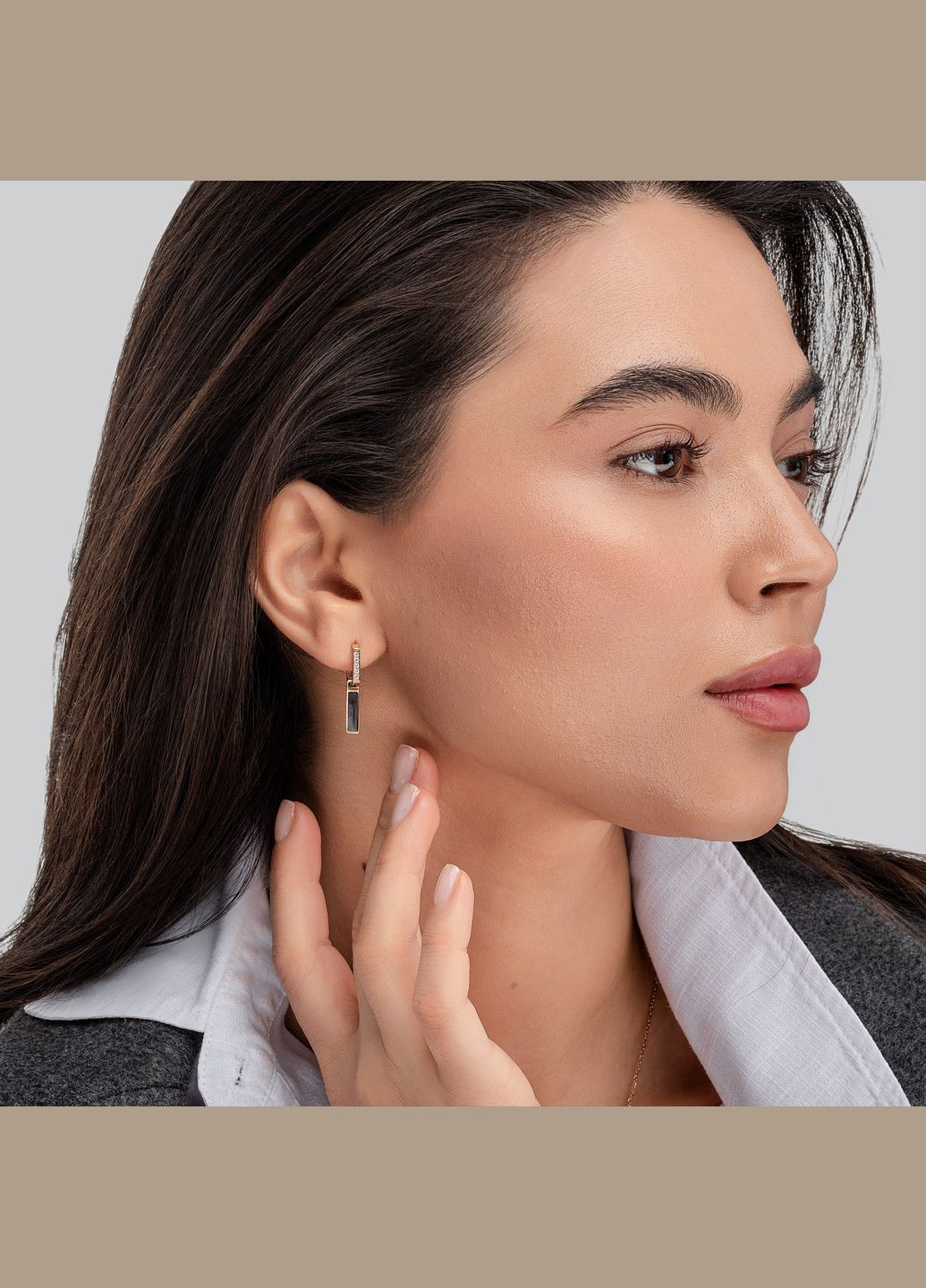 Серьги Геометрическая изысканность Minimal (302448177)