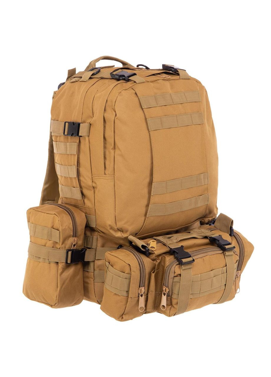 Рюкзак тактический трехдневный штурмовой (нейлон, оксфорд 900D, р-р 48x31x20, 30л, ) (ZK-5504_Хаки) SP-Sport (361434642)