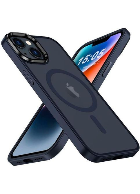 Чехол для мобильного телефона Basic Apple iPhone 15 Plus Soft Touch MagSafe Cover Dark Blue (-IPH-15PRM-OCLS-DL) 2E Basic Apple iPhone 15 Plus Soft Touch MagSafe Cove (326592017)