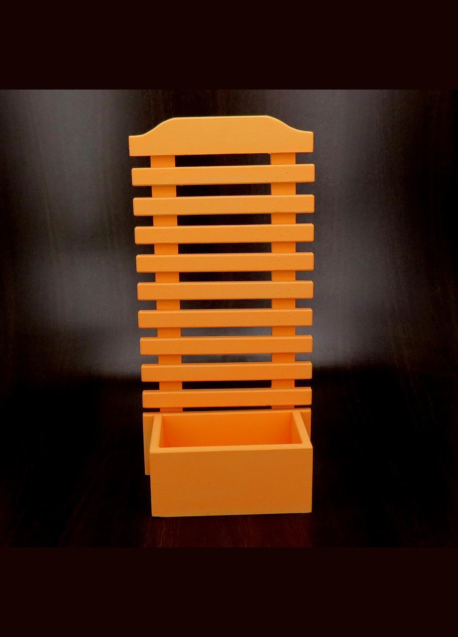 Полиця настінна для квітів з дерева Сальвадор грейпфрут (ЦВС-000654) No Brand (328227147)