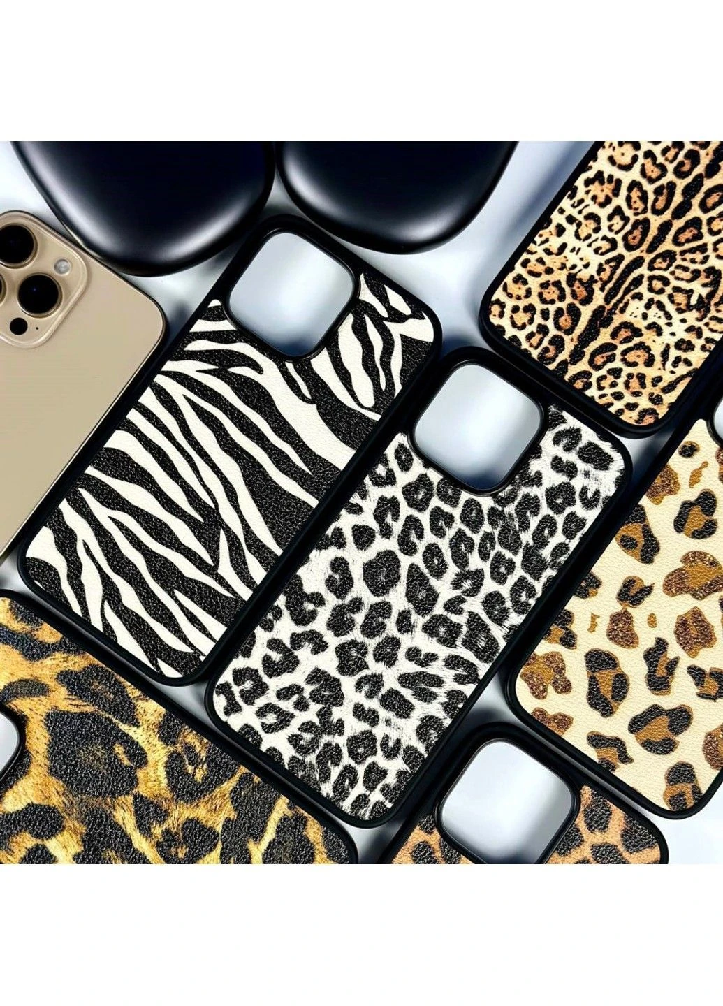 Шкіряна накладка Leopard Leather Magnetic для iPhone 12/12 Pro Color №4 No Brand (382914441)