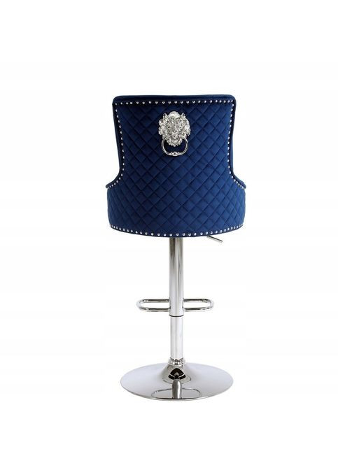 Барный гламурный стул Велюр (серебряная ножка) Royal (365550391)