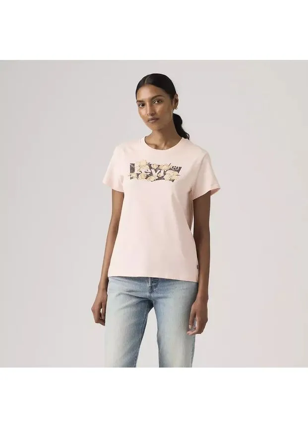 Женская футболка (199105688326) Logo Perfect Tee Shirt L розовая Levi's (398905959)