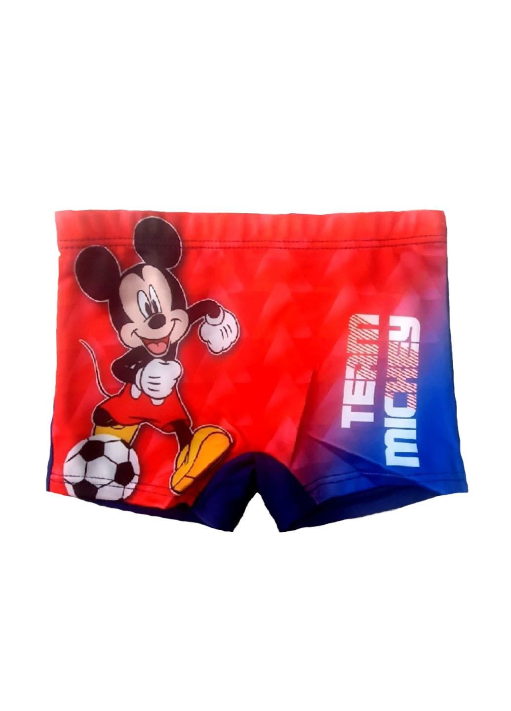 Детские купальные шорты Mickey Mouse красно-синие Disney (352261125)