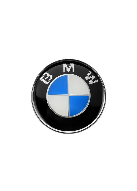 Эмблема руля 45мм сине-белая с черным ободом OEM 51148132375 BMW (369611976)