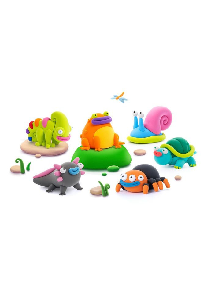 Меганабір самозатвердіючого пластиліну Екзотичні тварини 15025-UA01 Lipaka (327873595)