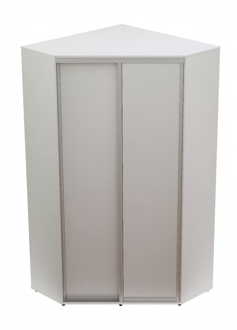 Шкаф-купе двухдверный угловой 150*150*230 см Белый 2 двери ДСП Угол-5 Алекса (360456225)