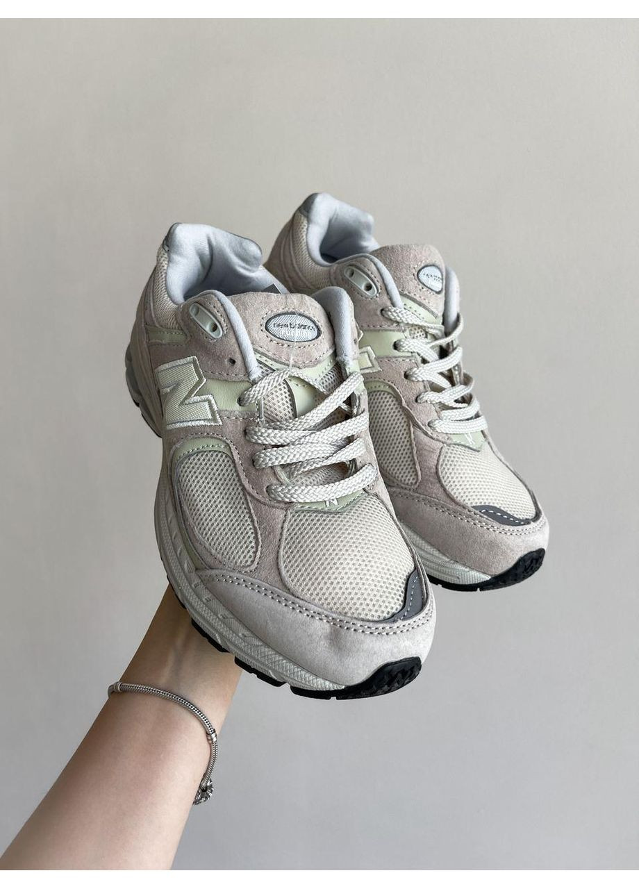 КРОССОВКИ ЖЕНСКИЕ NEW BALANCE 2002R BEIGE НЬЮ БЕЛАНС 2002R No Brand бежевые демисезоны (367169131)