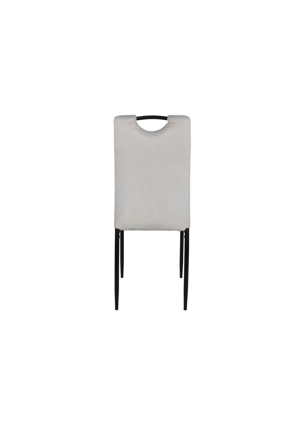 Стілець ALEX чорний каркас/світло-сірий велюр Intarsio (372178401)