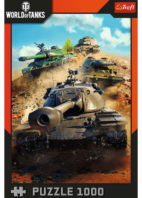 Пазл Світ танків Танки в бою 1000 елементів Фото Одісея Trefl (365876391)