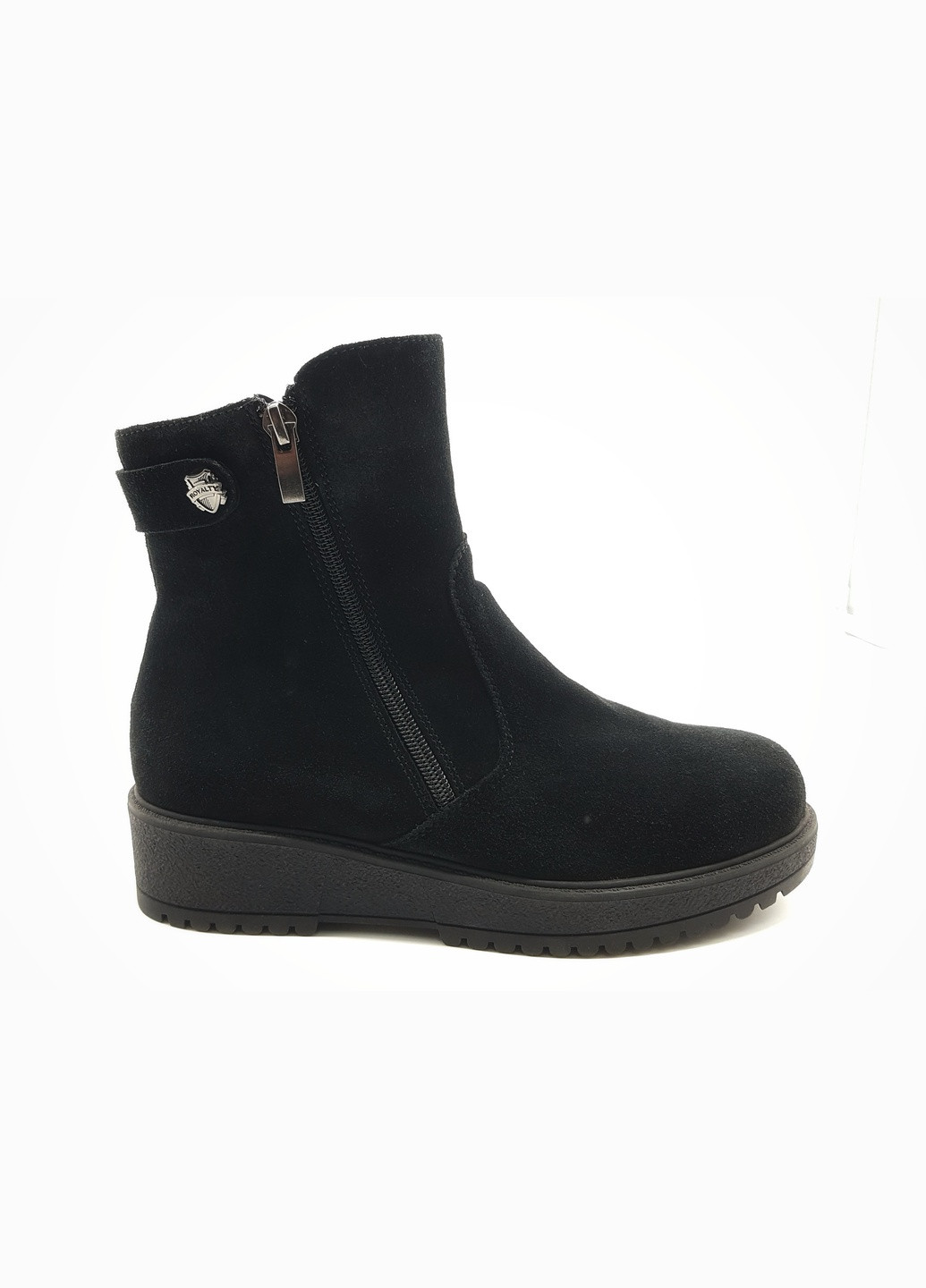 Жіночі черевики зимові чорні замшеві FS-17-15 25 см (р) Foot Step (259299510)