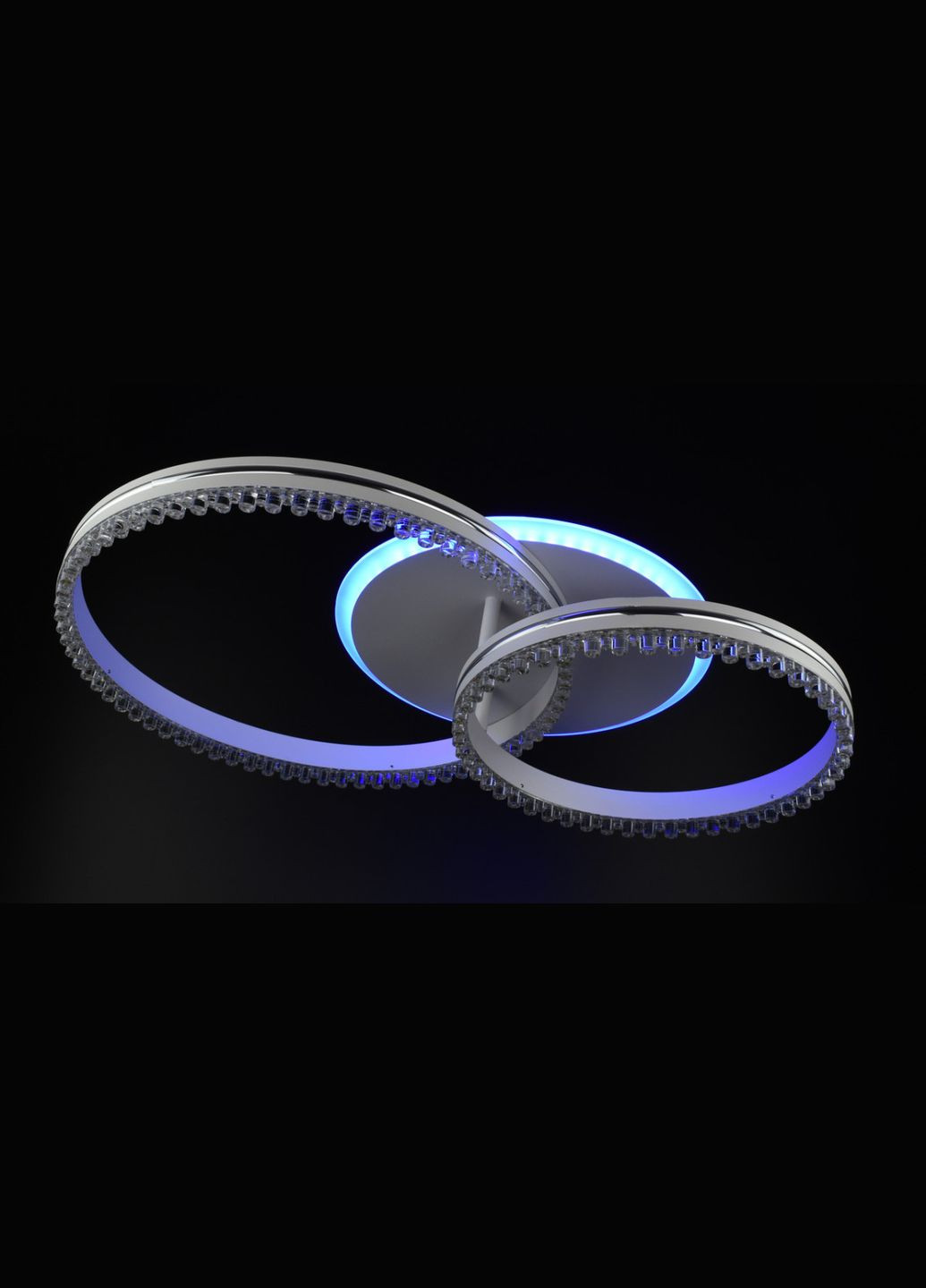 Люстра світлодіодна стельова LED світильник для квартири на стелю лед з пультом 26028 Білий 12х40х61 см. Sunnysky (364496456)