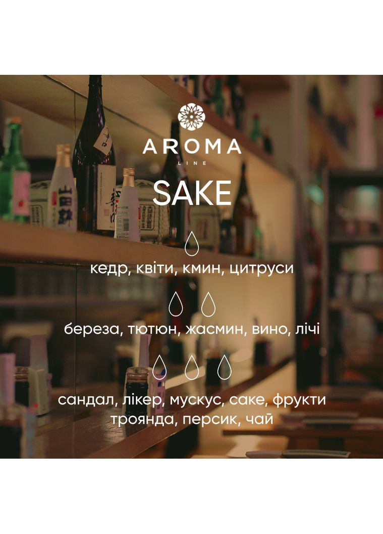 Аромат / Віддушка SAKE 500 гр - для аромадифузорів, мила та косметичних засобів Aroma (316648871)