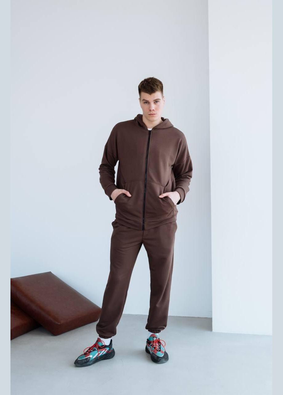 Чоловічий спортивний костюм на блискавці мокко 007 (350349440)