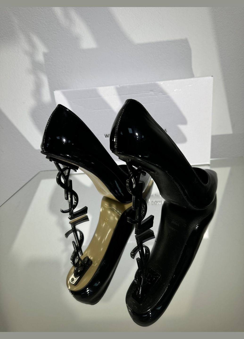 No Brand Святкові жіночі туфлі Opium2 на фігурному чорному підборі - Чорний колір чорний з штучна шкіра, — літо (322414700)